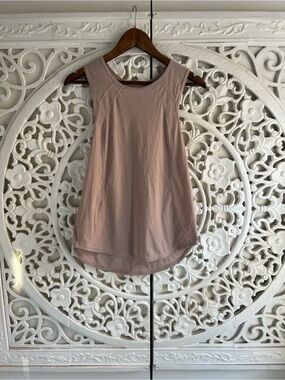 Lululemon Blush Pink Open Back Athletic Tank Top Small